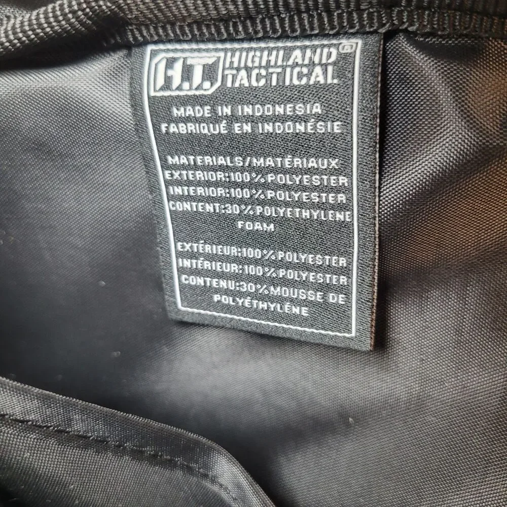Highland Tactical Small Camo Crossbody Backpack Molle Webbing 4 Compartment